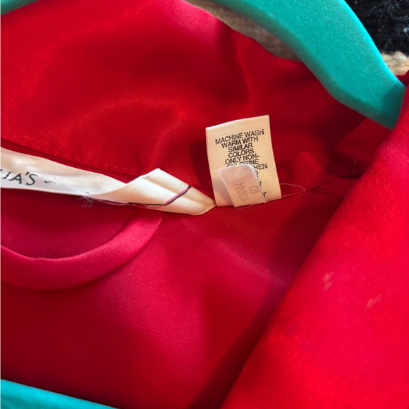 Victoria's Secret Vibrant Red Satin Silky Robe Size Small - Picture 9 of 9